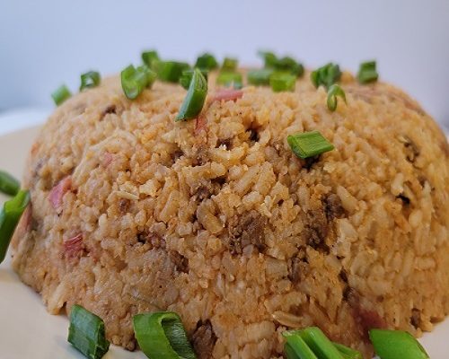 Michoacan Style Rice with Soyrizo