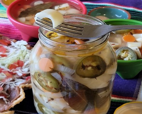 Mexican Street Snacks, Vegan Pickled Pork Rinds