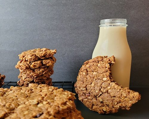 Big Ole Vegan and Gluten Free Oatmeal Cookies