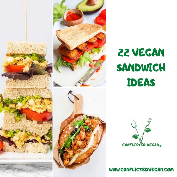 22-Vegan Sandwich Ideas Children and Adult Friendly