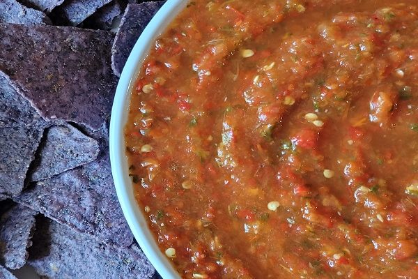 Vegan, Oil-Free, and Gluten Free Red Jalapeño Restaurant Style Salsa